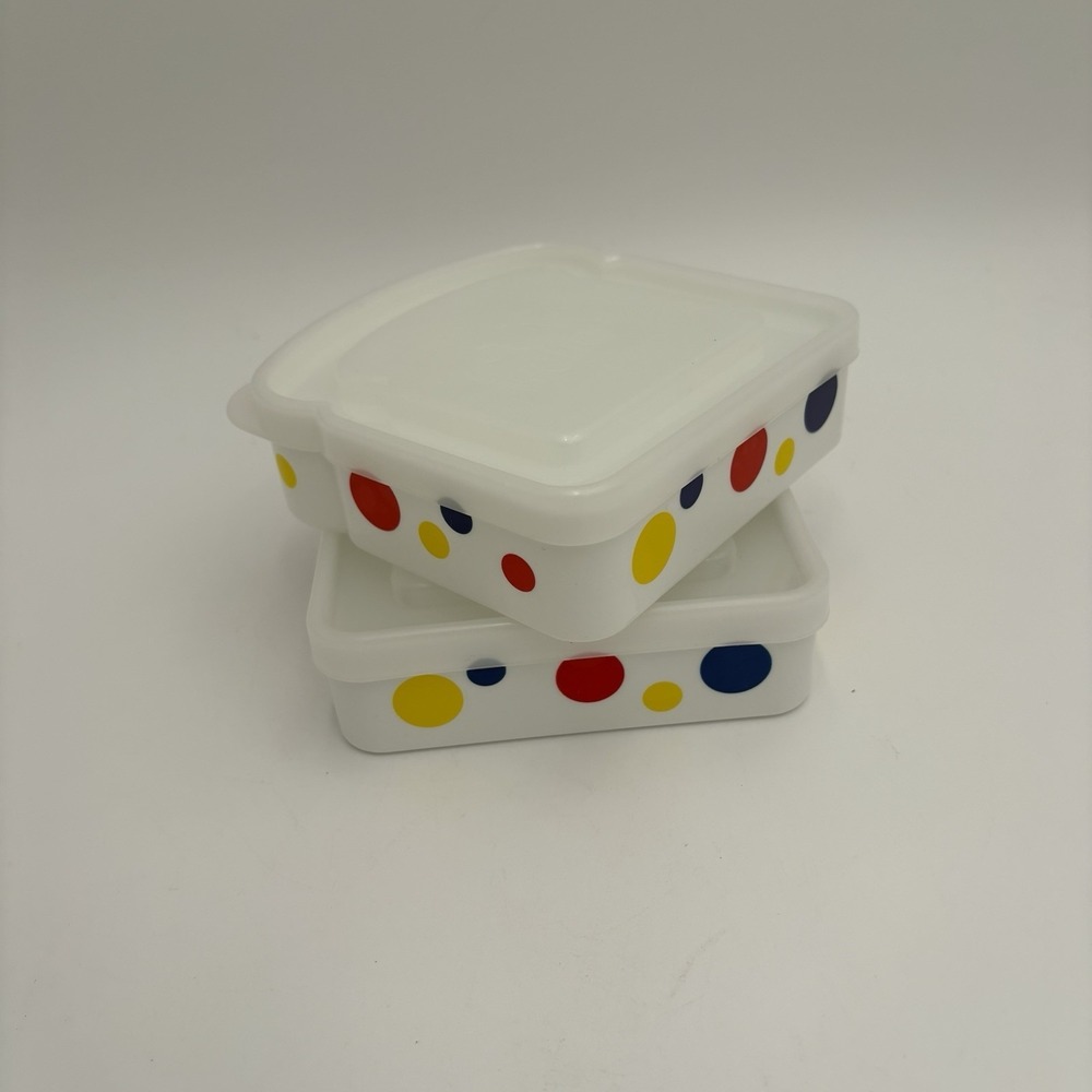 Vintage Wonder Bread Sandwich Containers Set Of 2 Clean